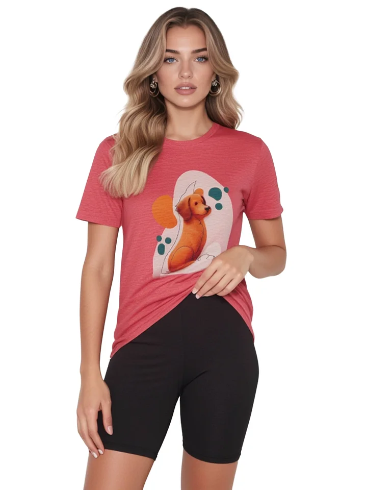 Cheerful Orange Pup – Cozy Cartoon Dog T-Shirt product image (2)