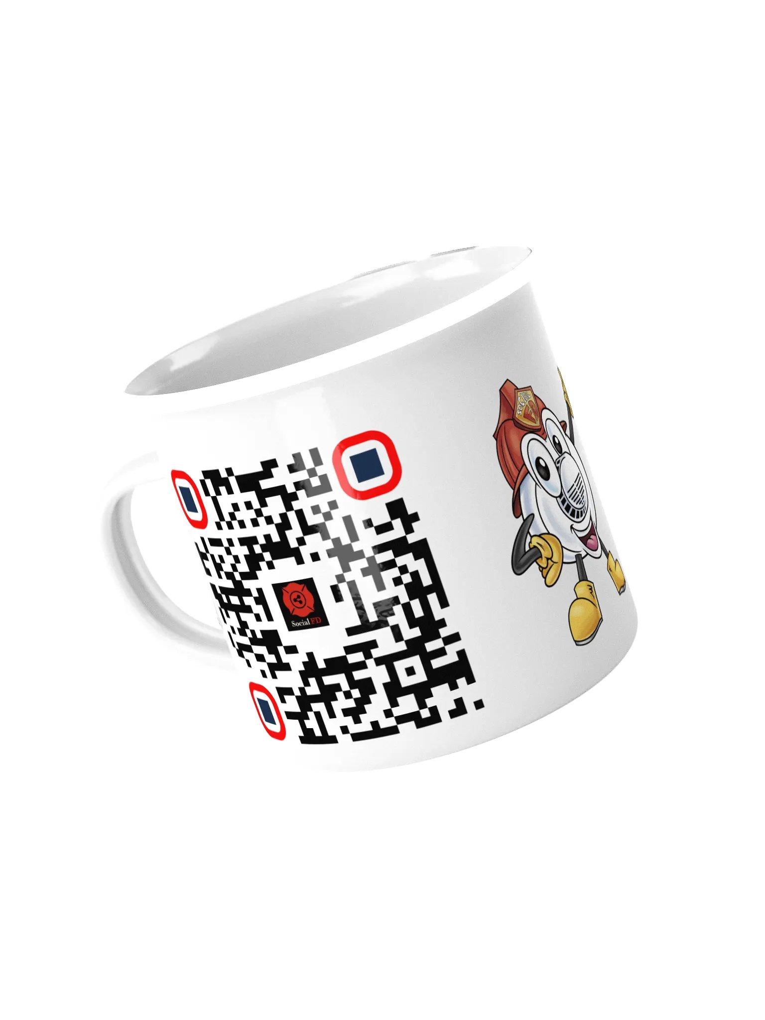 Ugly QR Code Hydrate Enamel Mug product image (1)