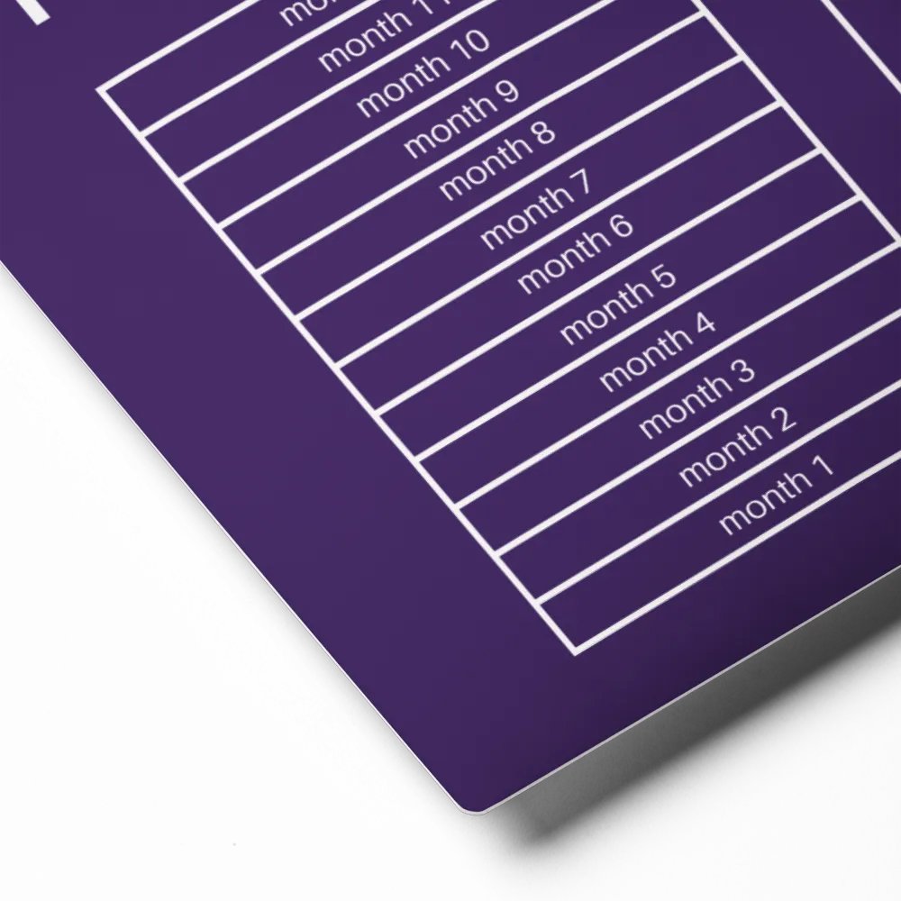 ANNUAL RENT TRACKER (white design 5) product image (2)