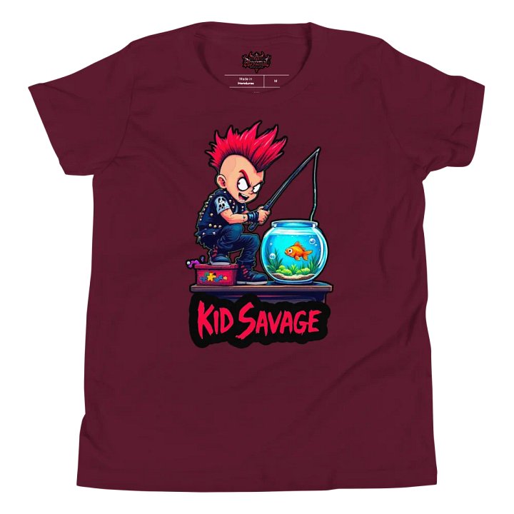 Kid Savage Gone Fishin T Shirt product image (1)