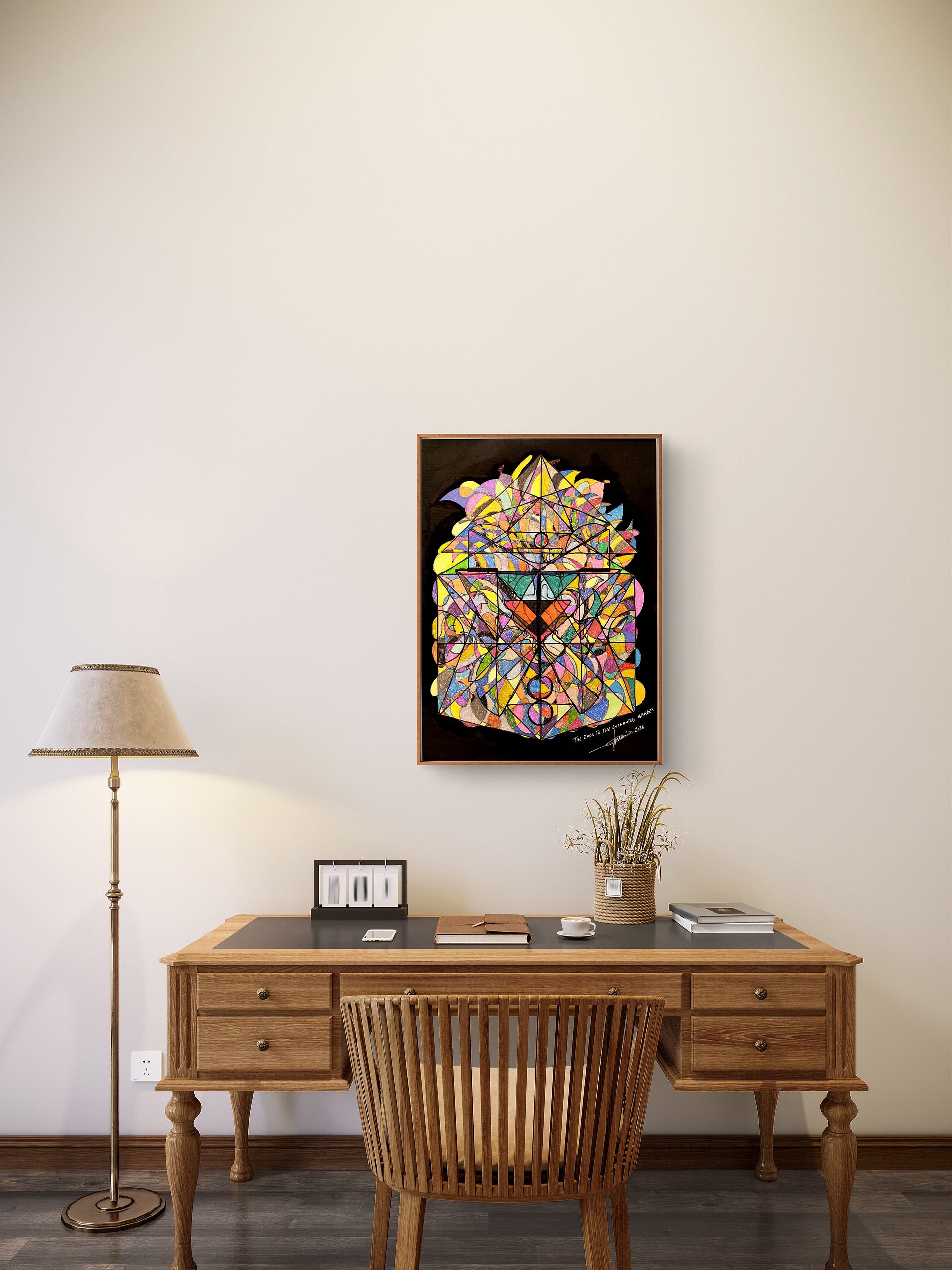 The Door to the Enchanted Garden — Fine Art Print with Frame product image (75)