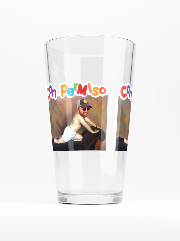 Con Permiso Pint Glass product image (2)