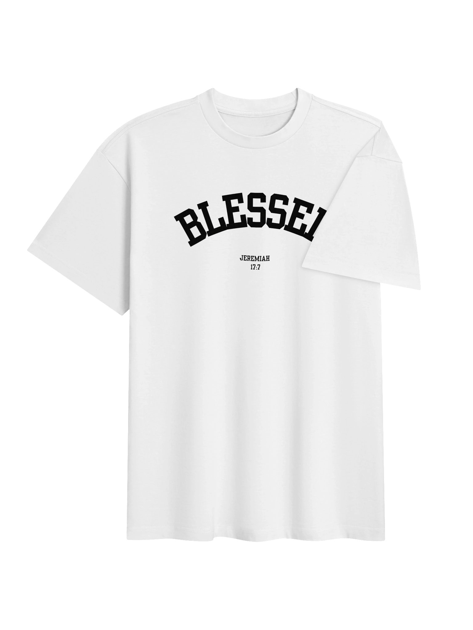 Blessed Boxy Tee (White) product image (4)