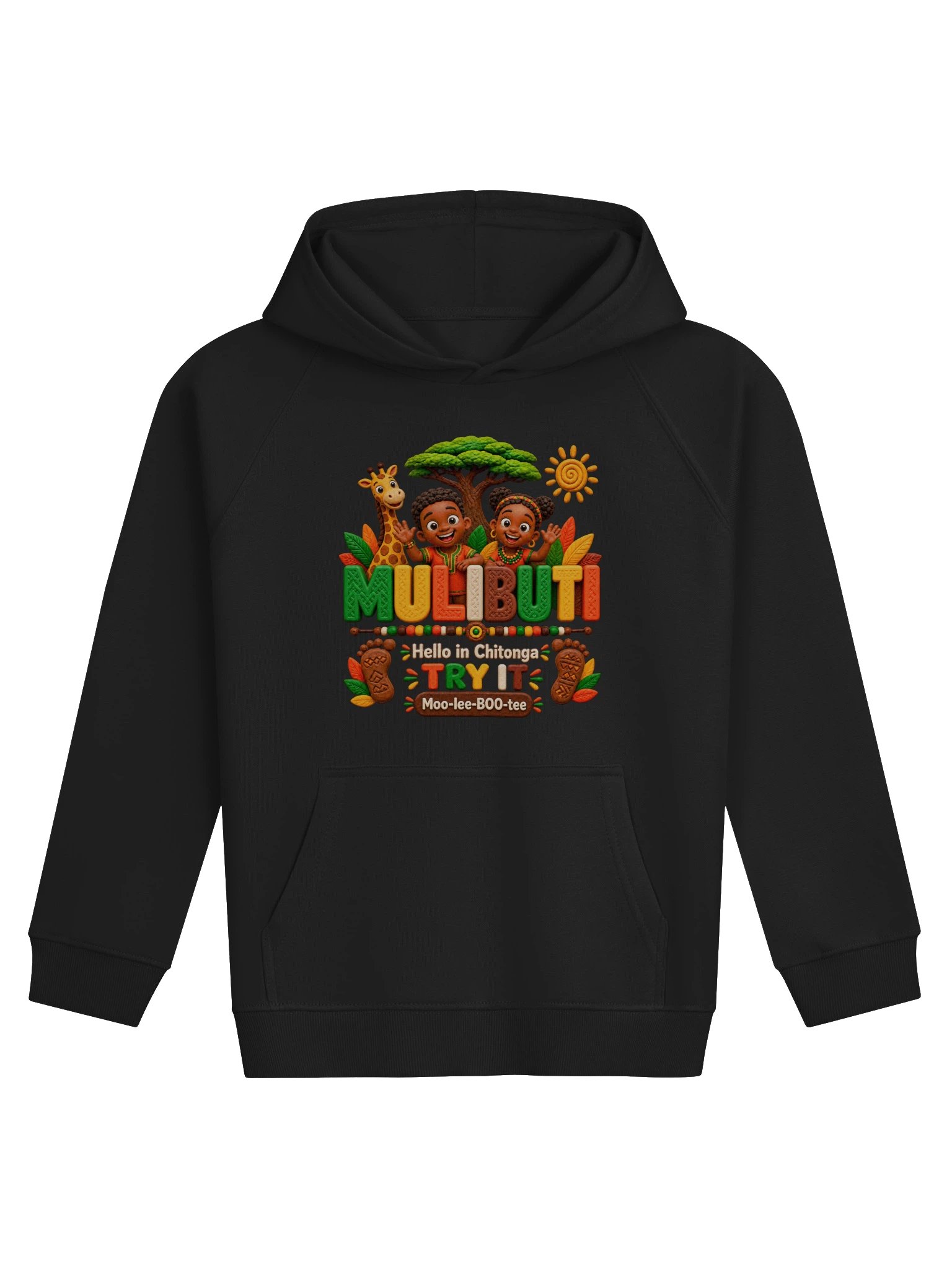 Lil Ubuntu Kids Safari — MULIBUTI Chitonga Kids Hoodie product image (1)