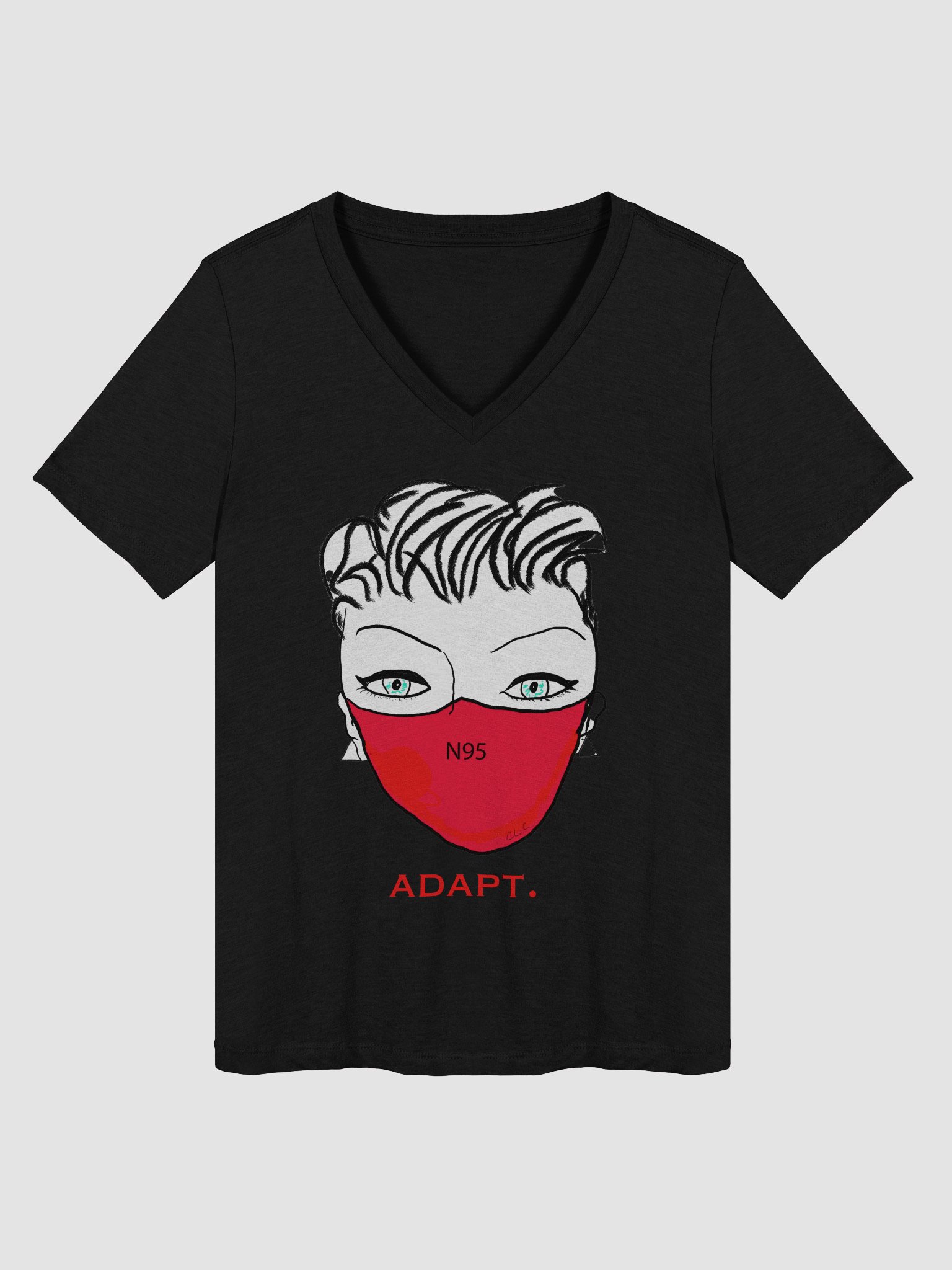 Adapt Relaxed V-Neck Tee product image (3)