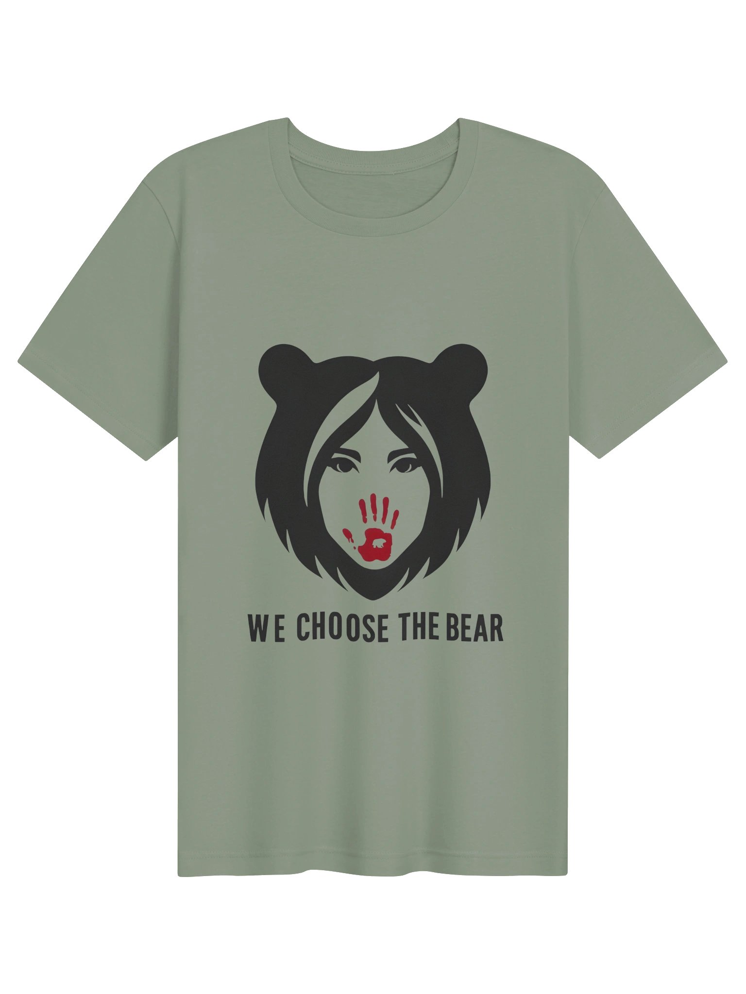 W E Choose the Bear (sage tee) product image (1)