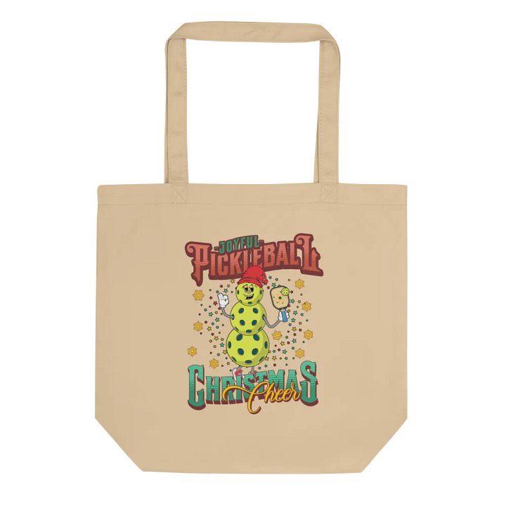 Joyful Pickleball Christmas Cheer Snowman Tote Bag product image (1)