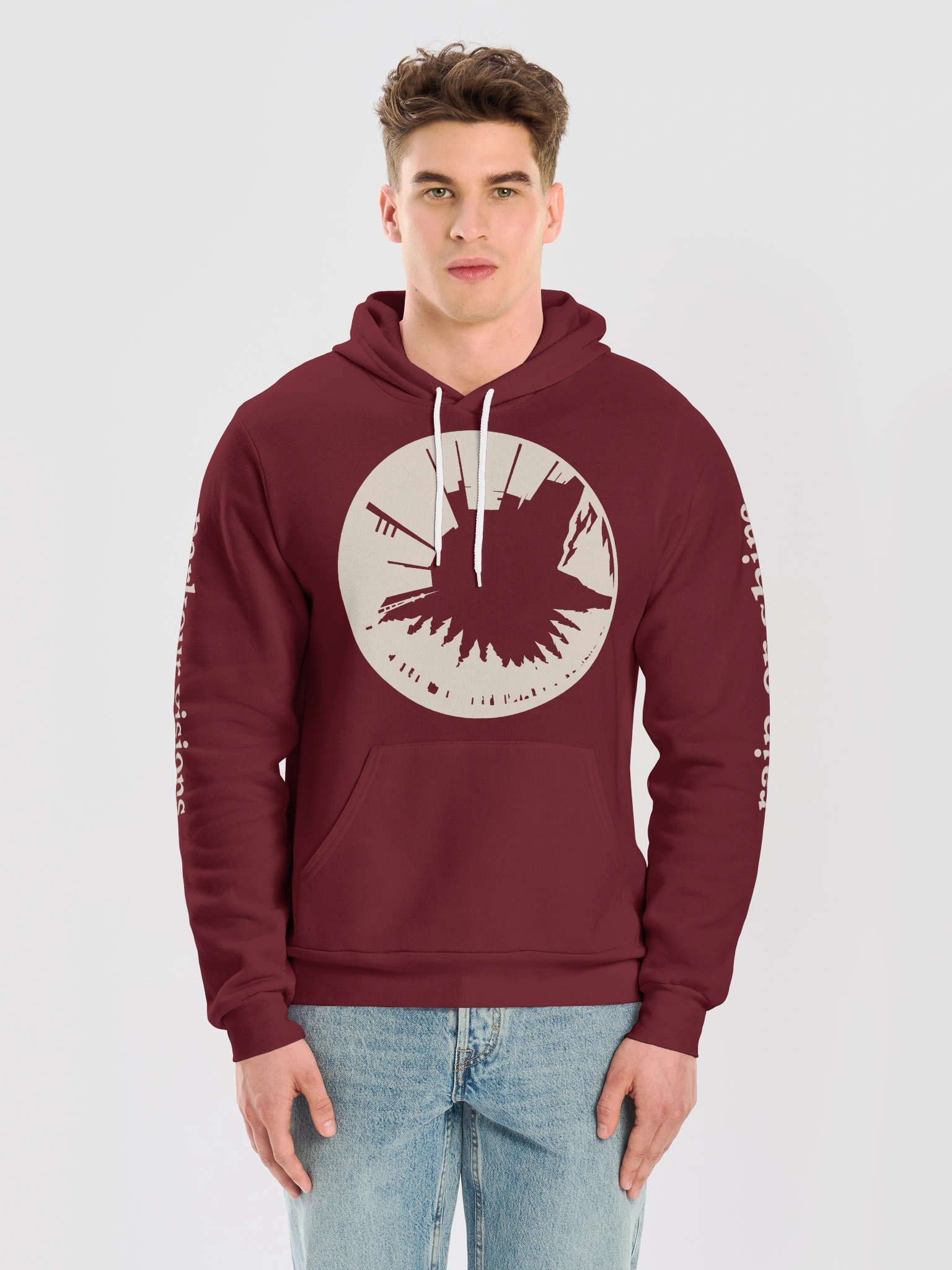 PKV Splat Maroon/Ivory Hoodie product image (5)