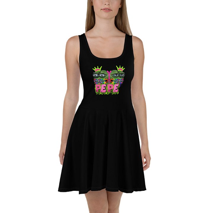Pepe Brain Rot Graffiti Skater Dress product image (2)