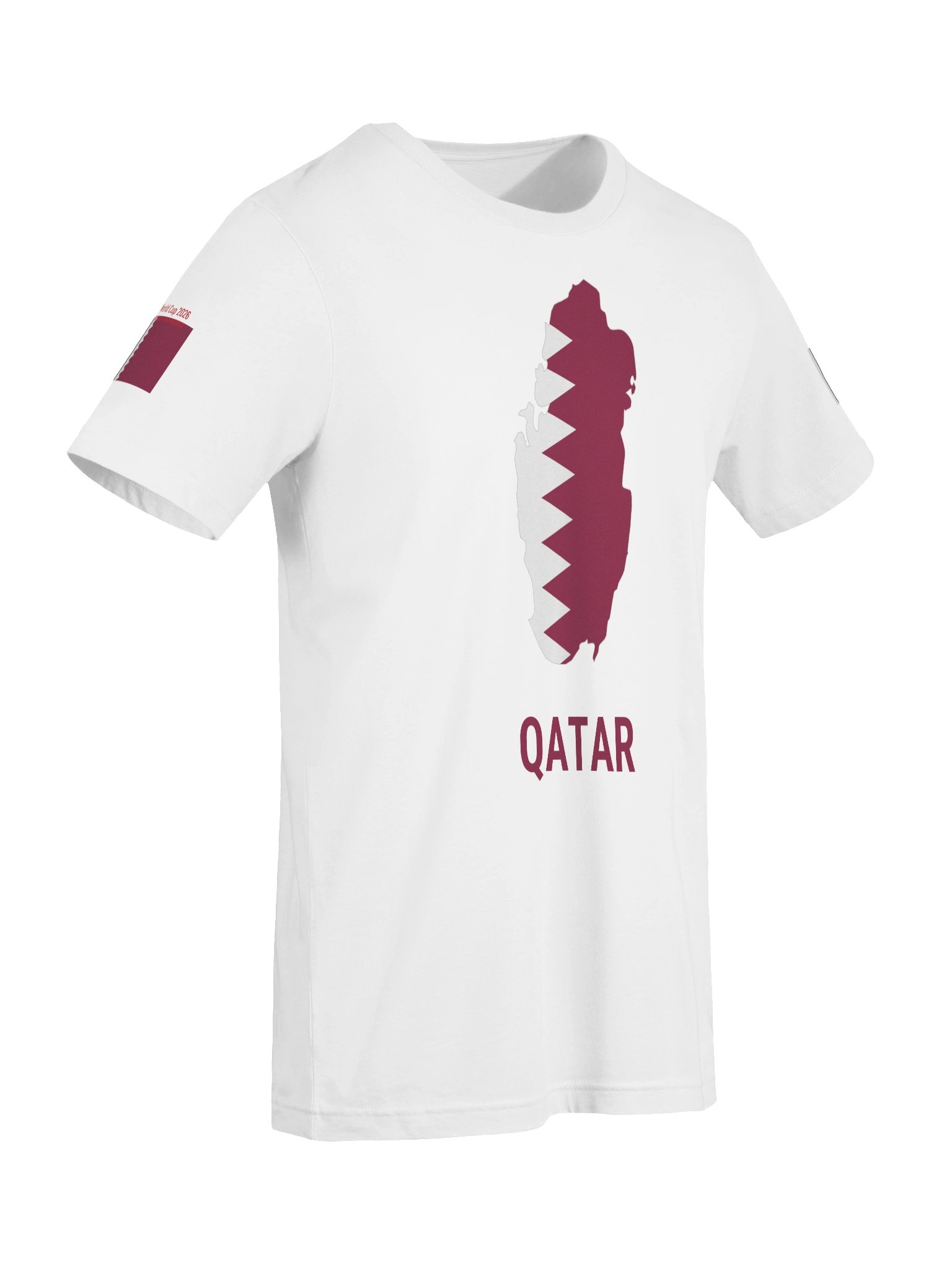 Qatar 2026 World Cup Flag Tee - Unisex Edition - Premium Bella+Canvas 3001 product image (77)