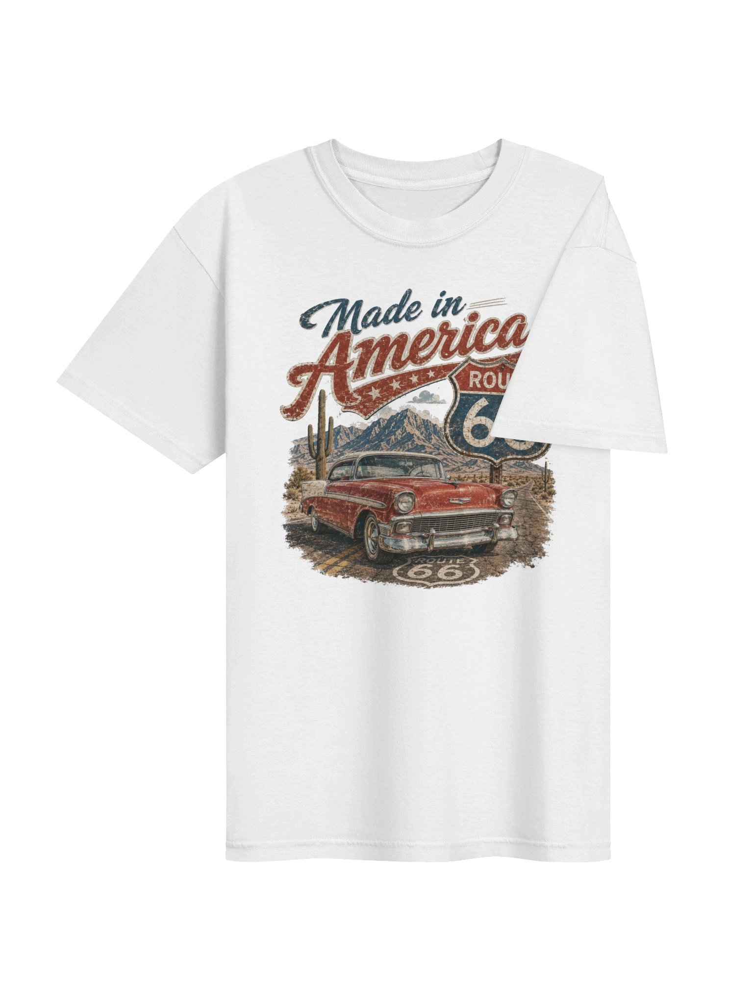 Route 66 T-Shirt | Made in America Vintage Road Trip Americana Graphic Tee product image (8)
