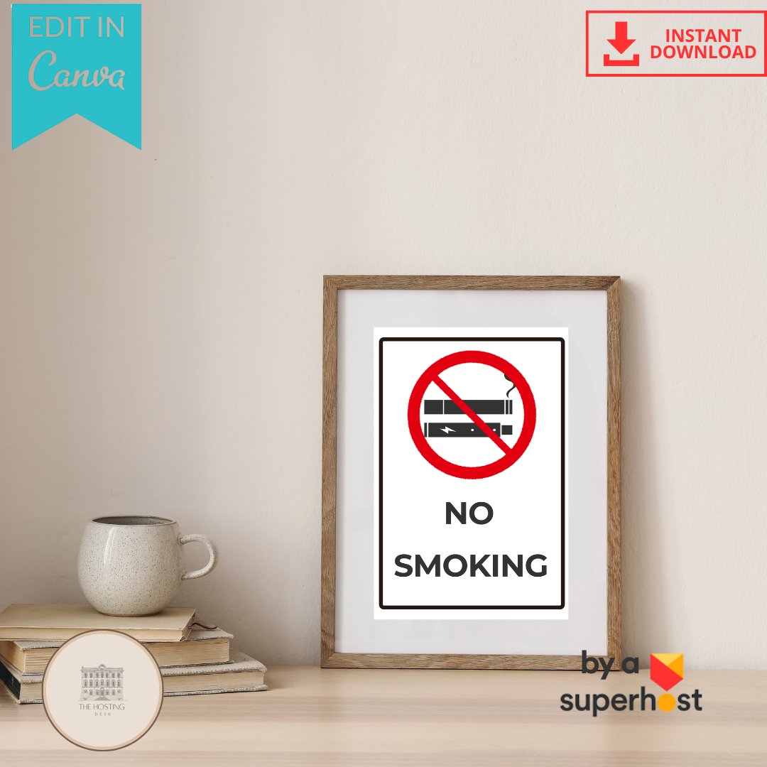 Airbnb House Rules & Guest Signs Bundle — 32 Editable Signs product image (6)