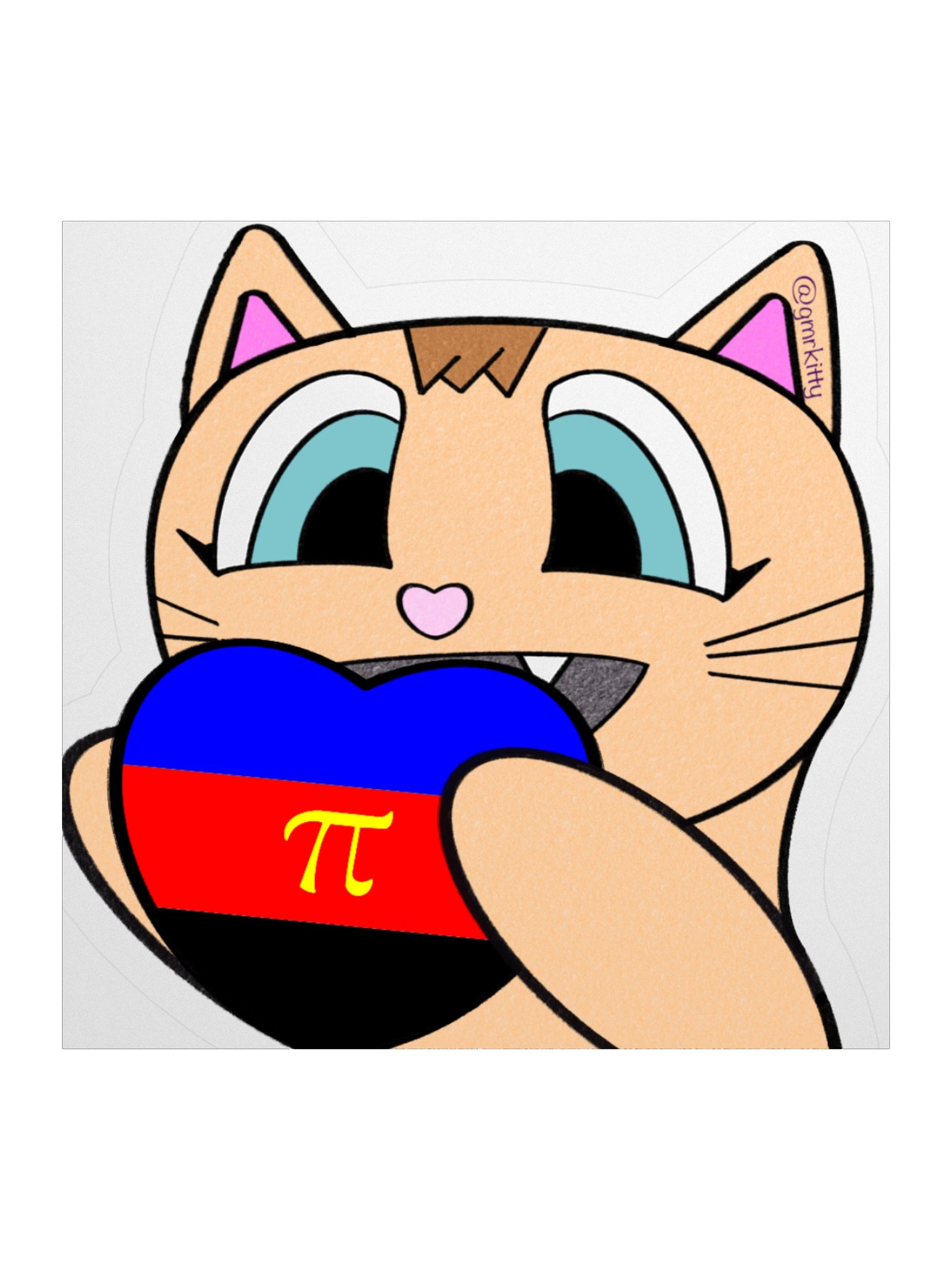 PolyA Pride Kitty Sticker product image (1)