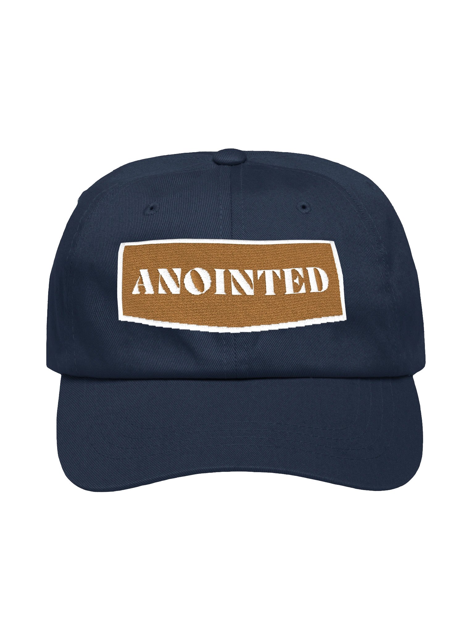 Anointed Embroidered Dad Hat (Gold Patch) product image (1)