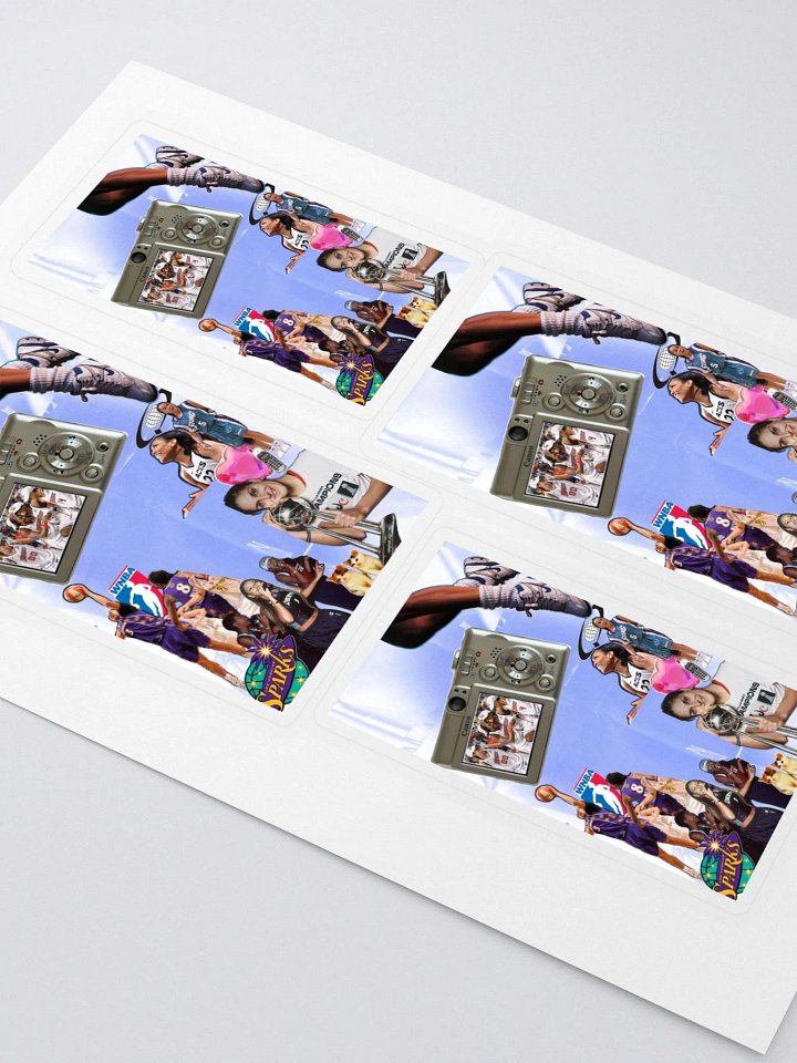 retro WNBA collage sticker sheet product image (2)