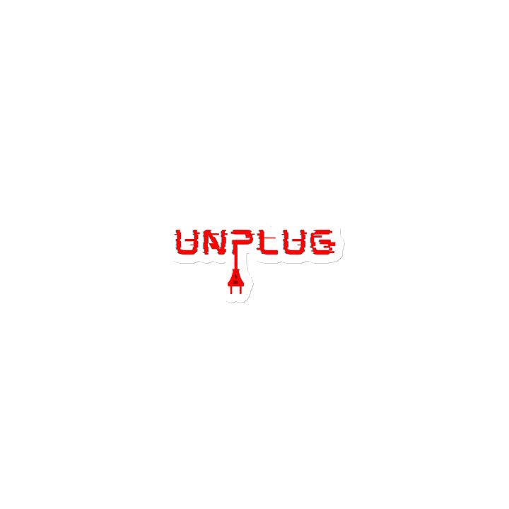 UNPLUG Logo Fridge Magnet product image (1)