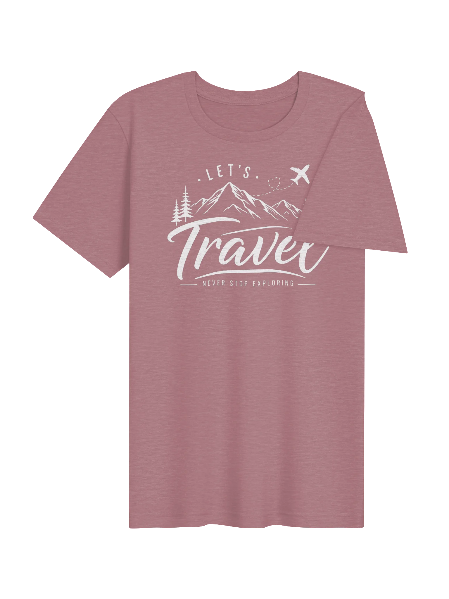 Let’s Travel Never Stop Exploring Tee product image (4)