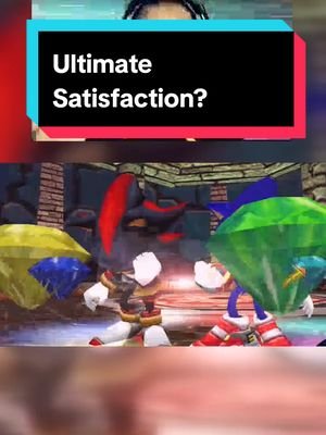 Sonic and Shadow have a unique hand signal. Ultimate Satisfaction? #TeamNutty #TwitchStreamer #SonicAdventure2 #ChildhoodMemories #RetroGames 