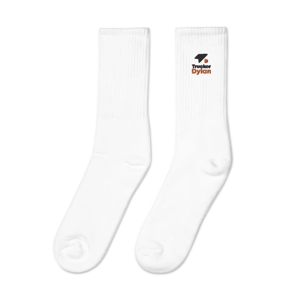 First Edition: TruckerDylan Socks with Logo in Black & Orange product image (3)