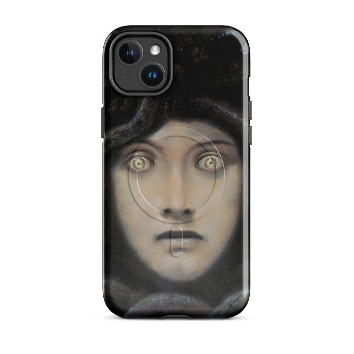 Franz von Stuck – Head of Medusa (“Medusa’s Gaze”) iPhone® MagSafe® Tough Case product image (2)
