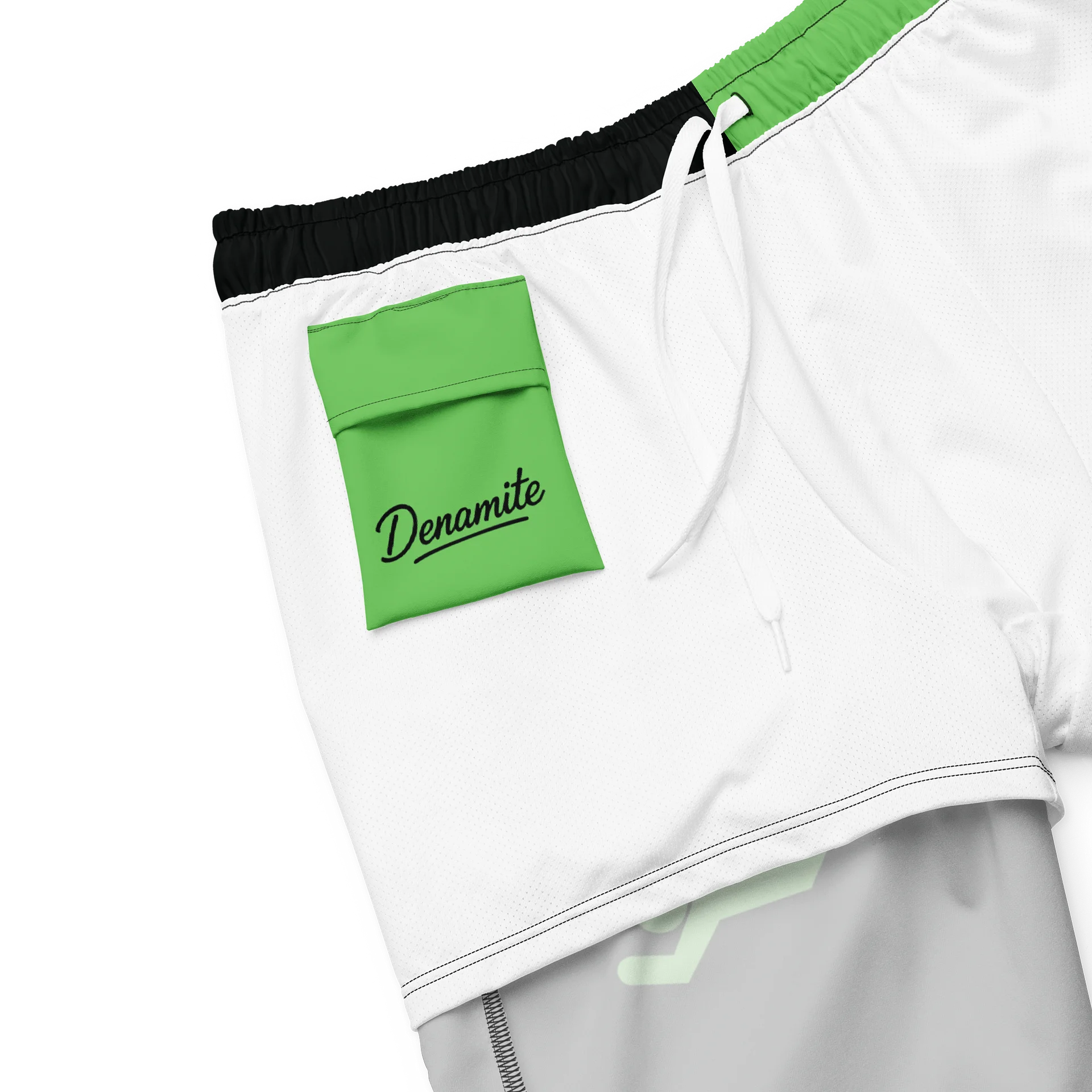 DANGER! - Black/Green Swim Trunks product image (8)