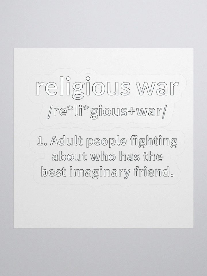 Religious War Definition Sticker product image (1)