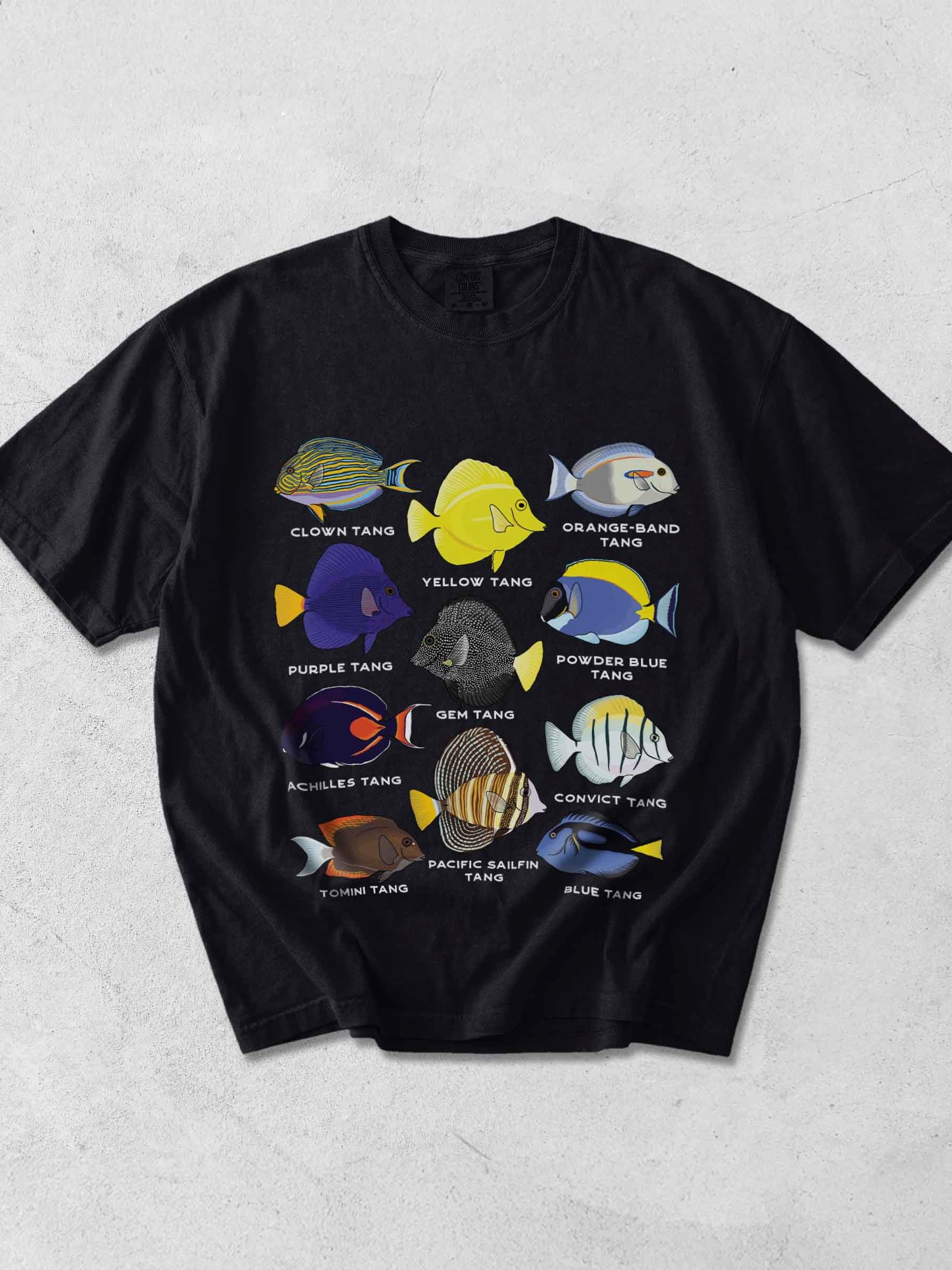Tang Police(Front and Back Prints) T-Shirt for Reef Aquarium Lovers product image (1)