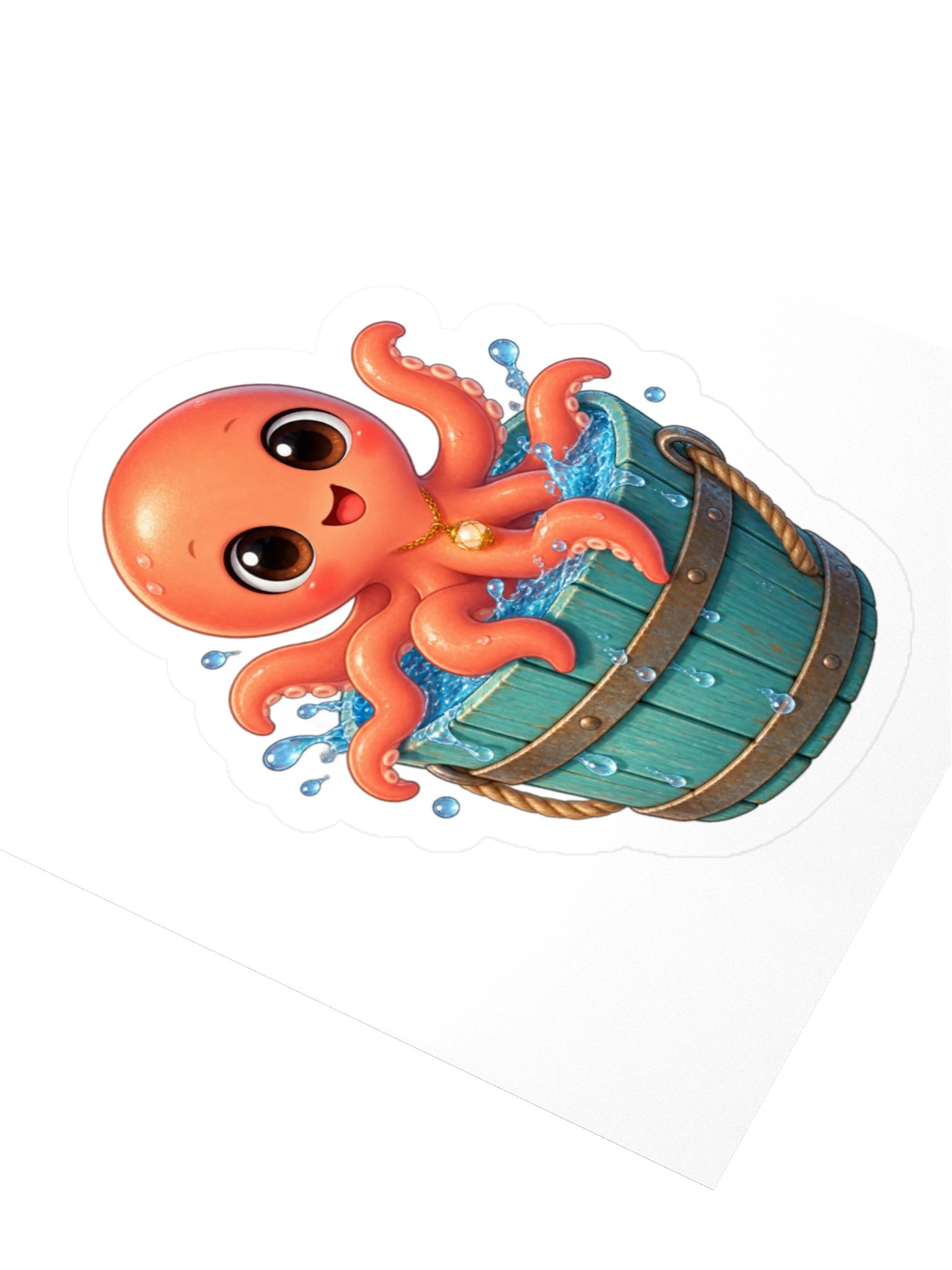 Boba Lantern Bucket Sticker product image (7)