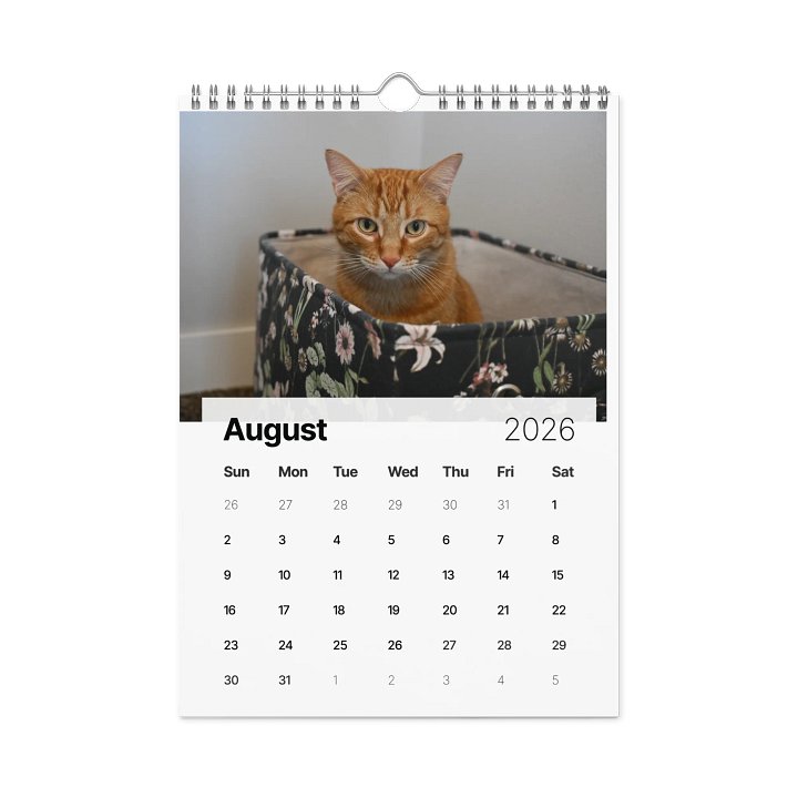 Noah The Cat 2026 Calendar product image (2)