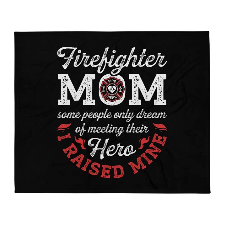 Firefighter Mom - Throw Blanket product image (1)