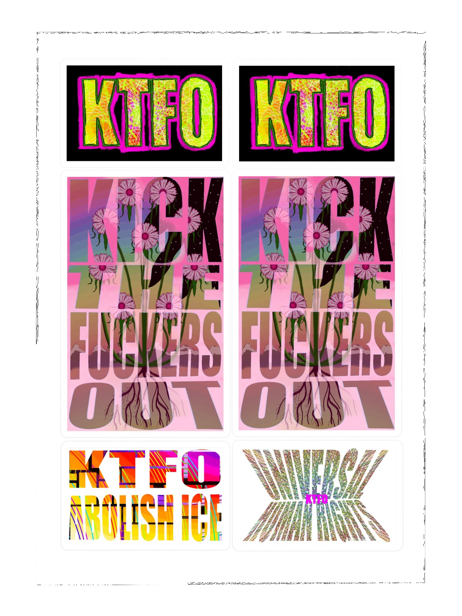 KTFO Sticker Sheet product image (3)