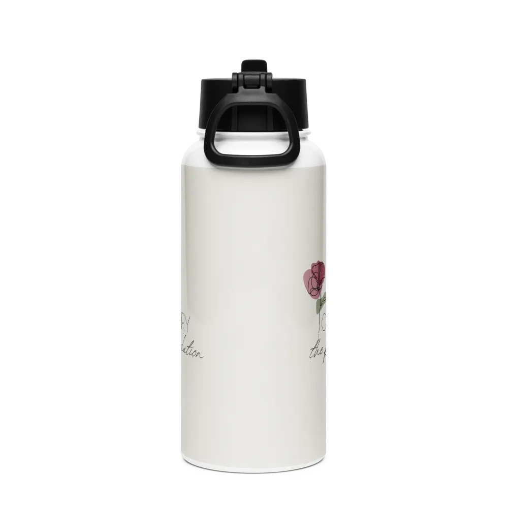 Stainless Steel Water Bottle with a Straw Lid SWFB0142 product image (4)