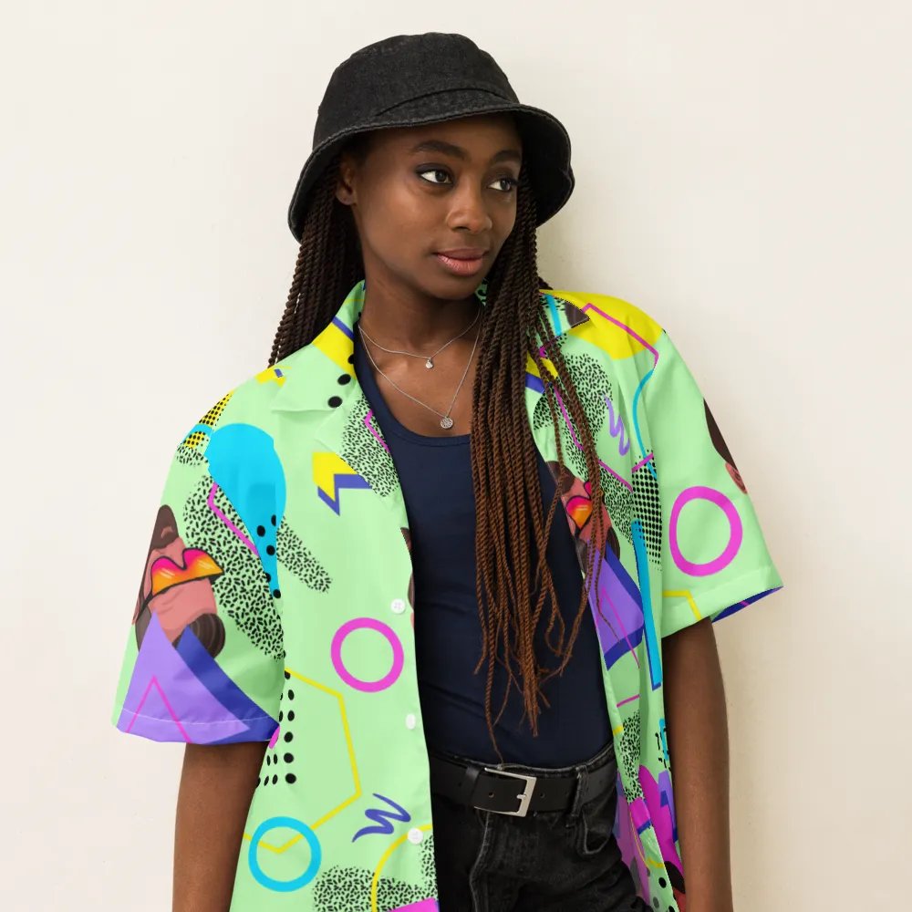 Rad Vibes Short Sleeve Hawaiian Button up product image (6)