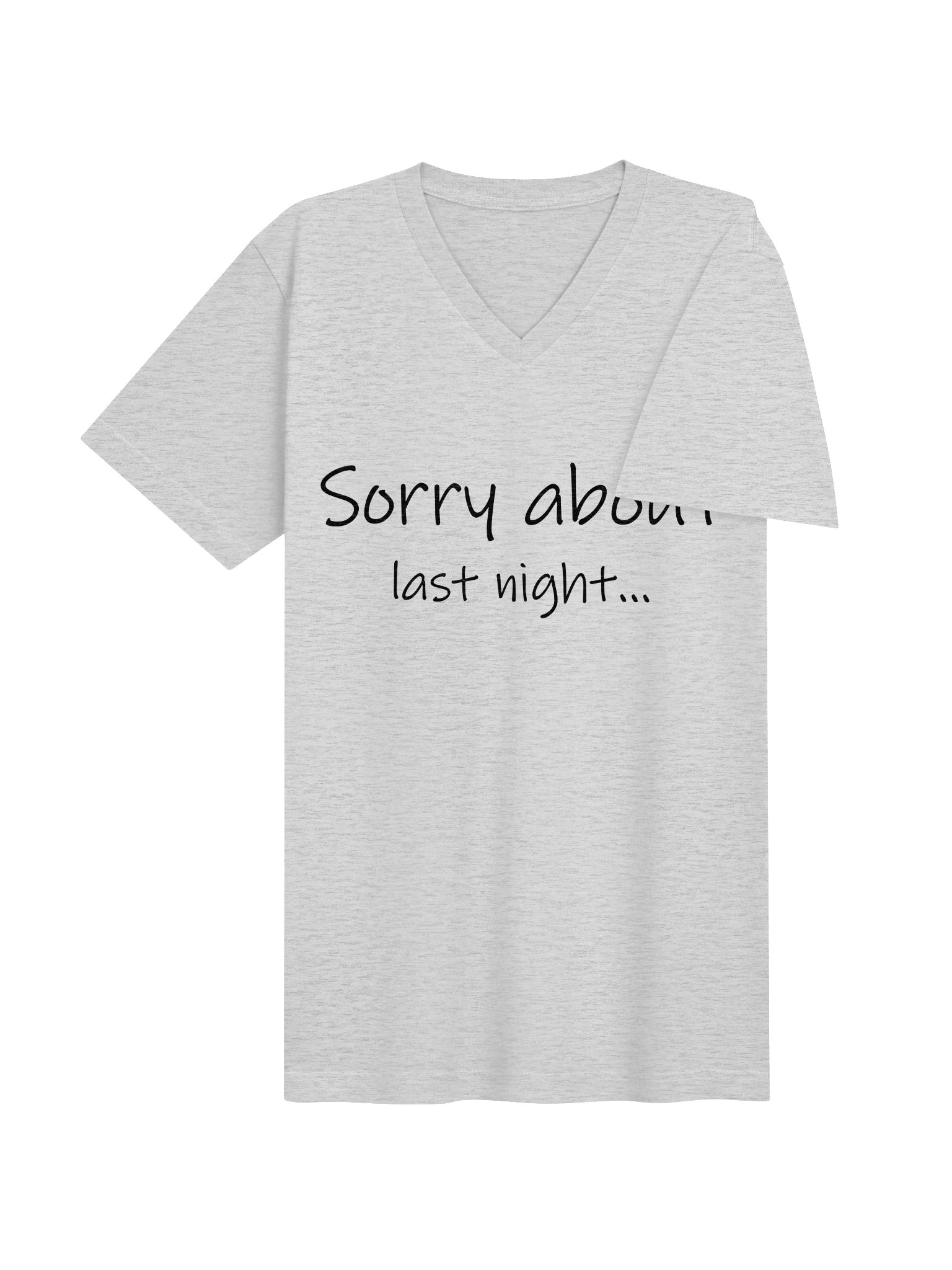 Sorry About Last Night V-Neck Tee Lt. product image (7)