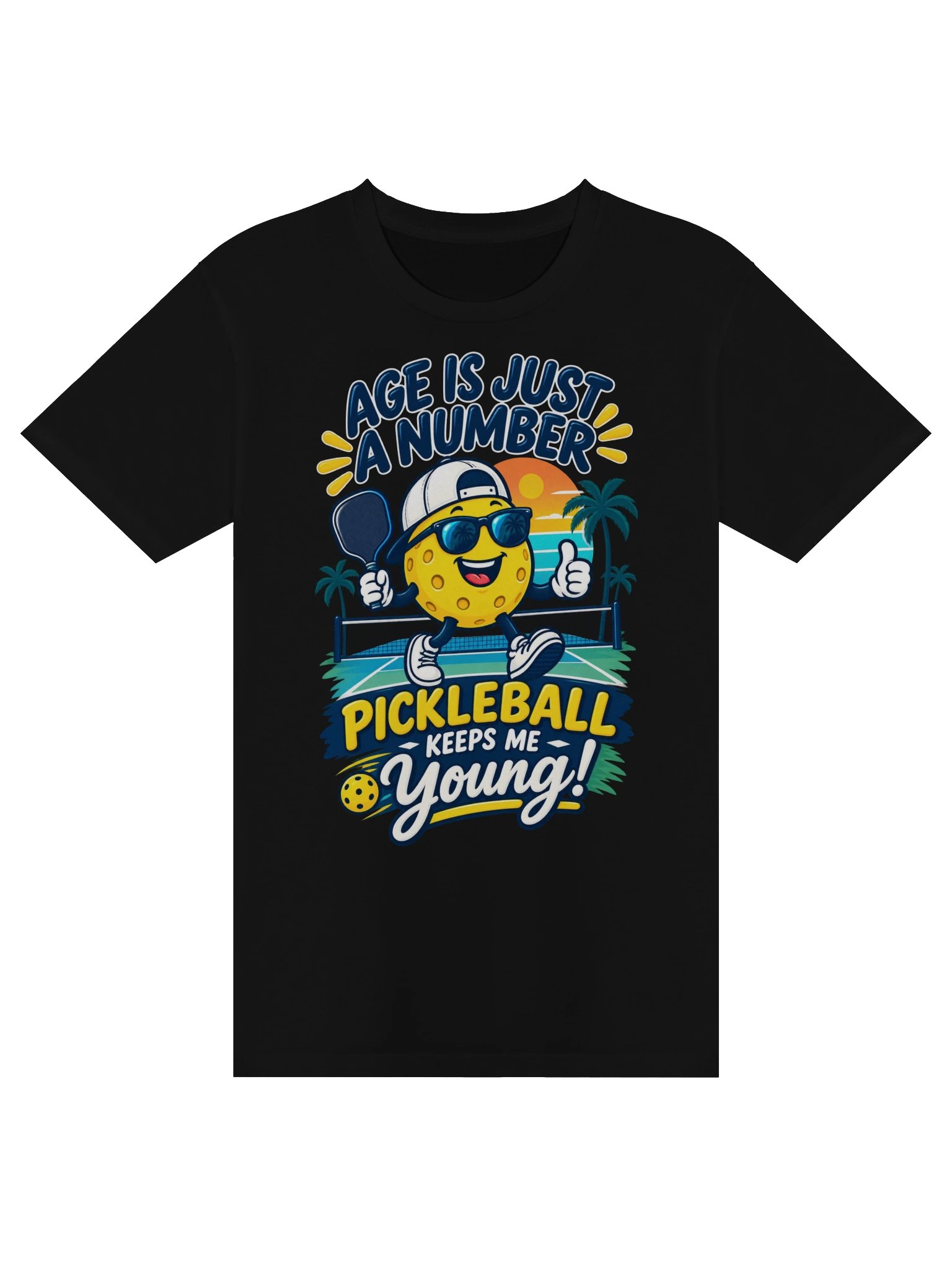 Funny Pickleball T-Shirt – Age Is Just a Number product image (1)