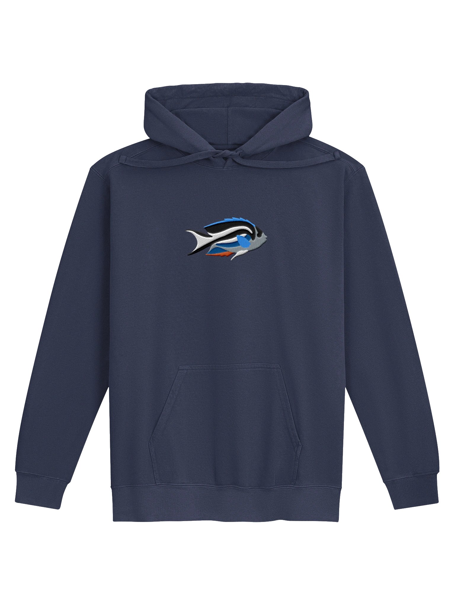 Bellus Angelfish Embroidered Hoodie | Saltwater Reef Aquarium & Ocean Lover Apparel product image (2)
