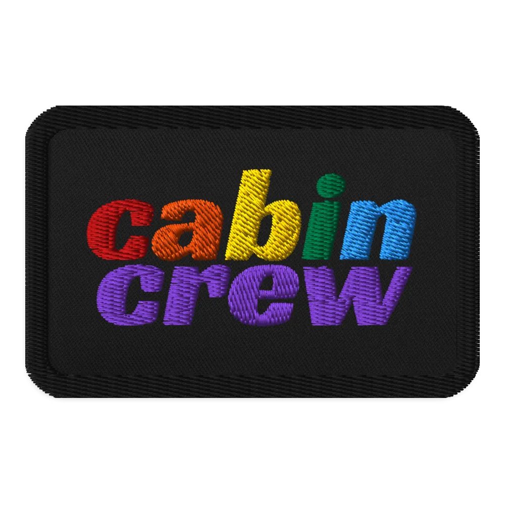 Cabin Crew (Pride Colours) - Embroidered Patch product image (1)