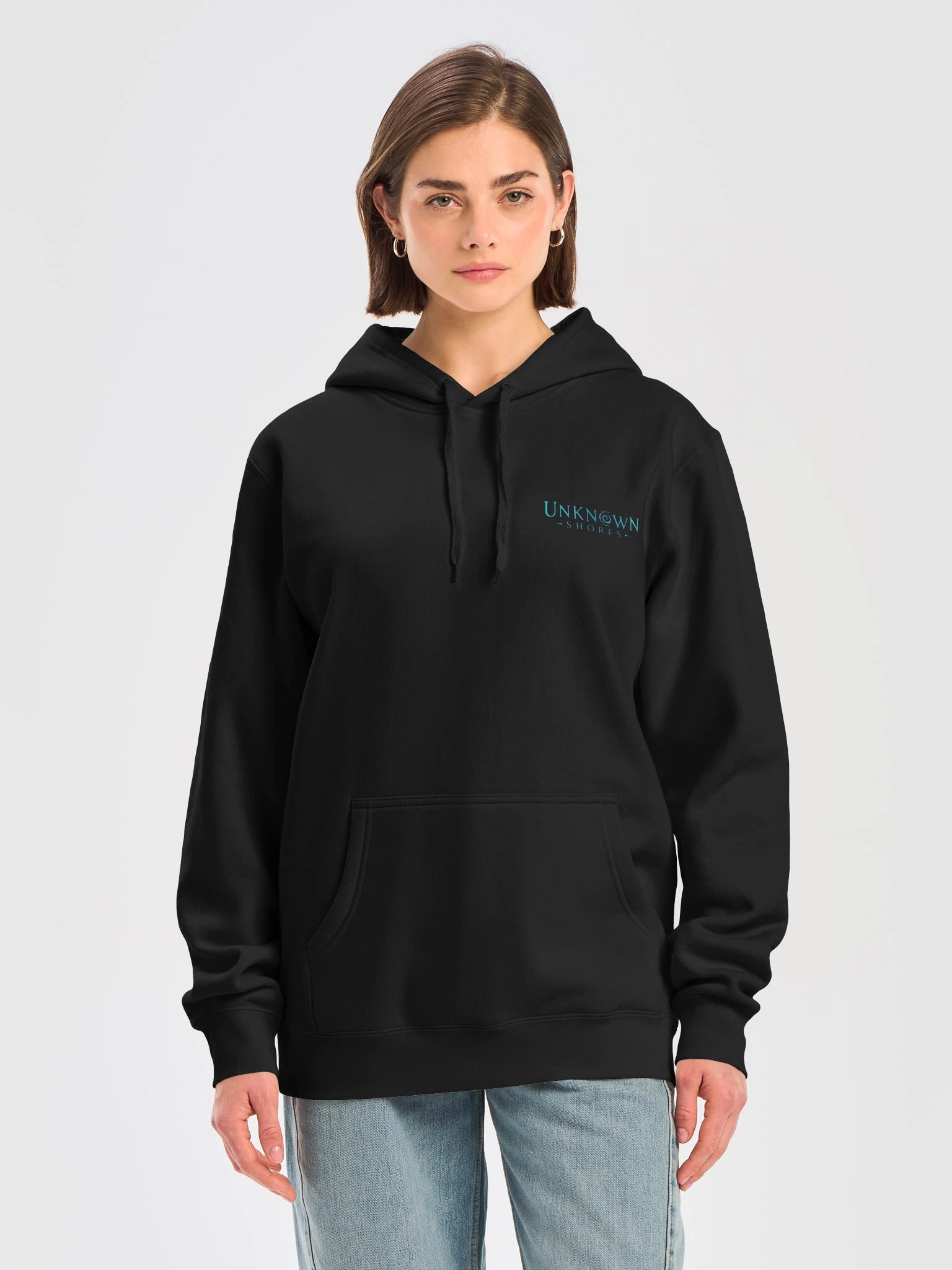 Unknown Shores Minimal Teal Logo Hoodie product image (20)