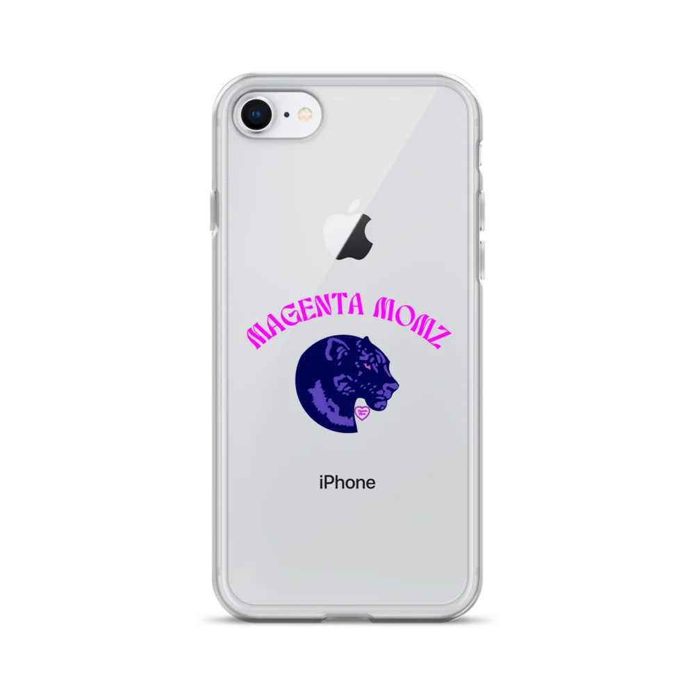 MAGENTA MOMZ PANTHER HEAD PHONE CASE product image (1)