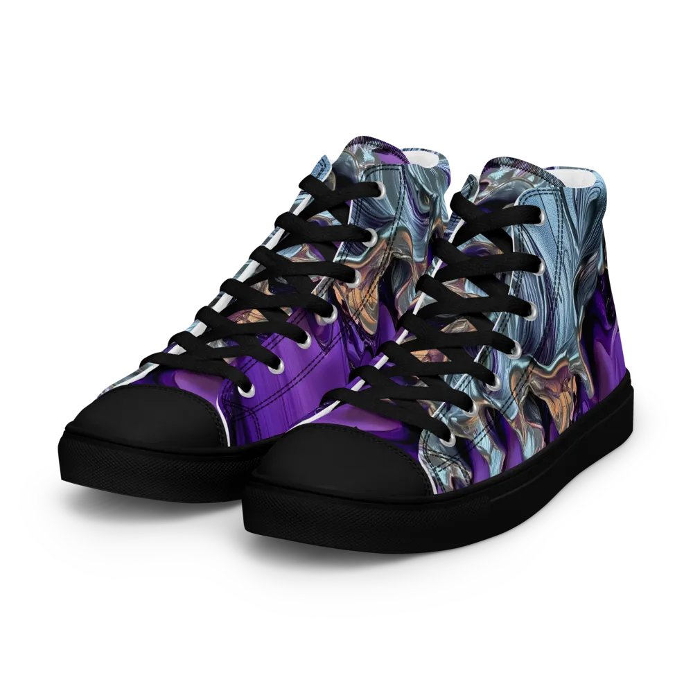 Women's Purple Metallic Fusion High Tops product image (7)