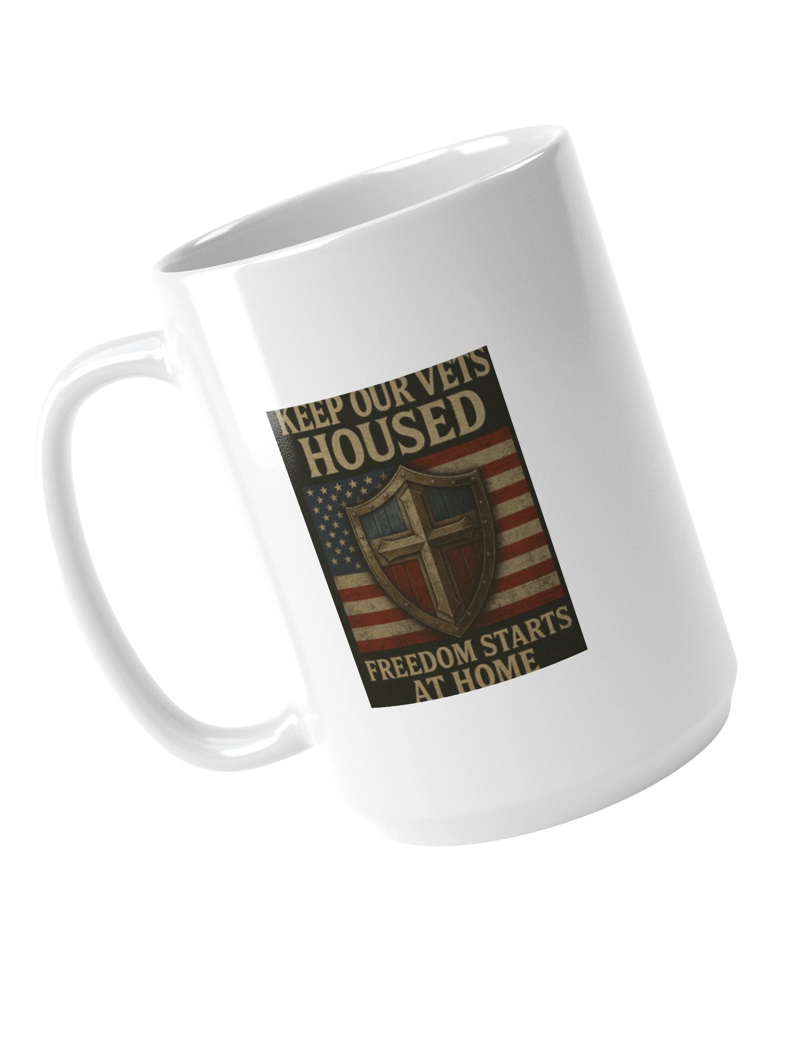 Freedom Flag Shield Mug product image (4)