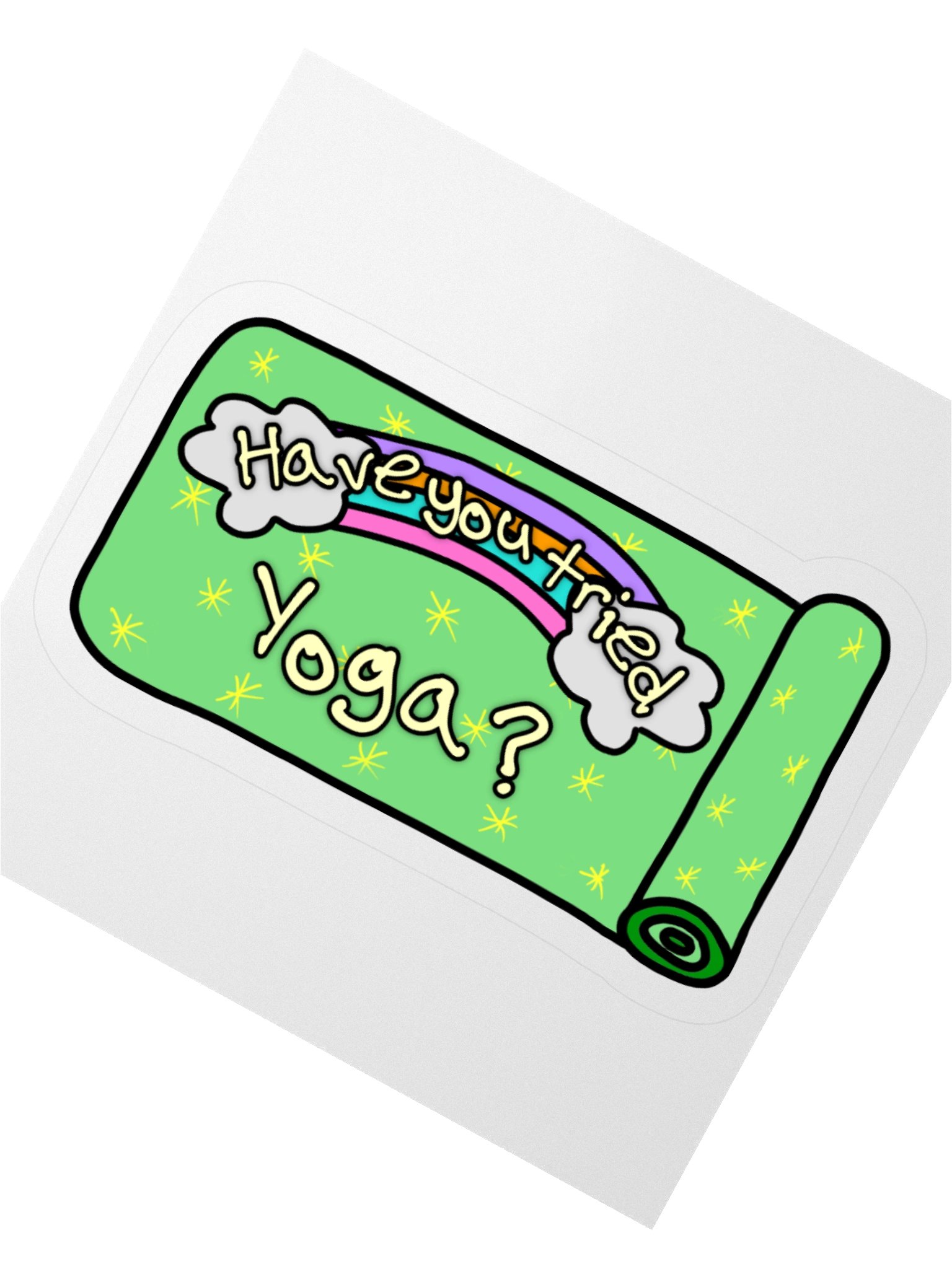 "Have You Tried Yoga?" Vinyl Sticker product image (4)