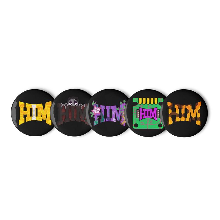 HIM Pin Buttons Set 2 product image (1)