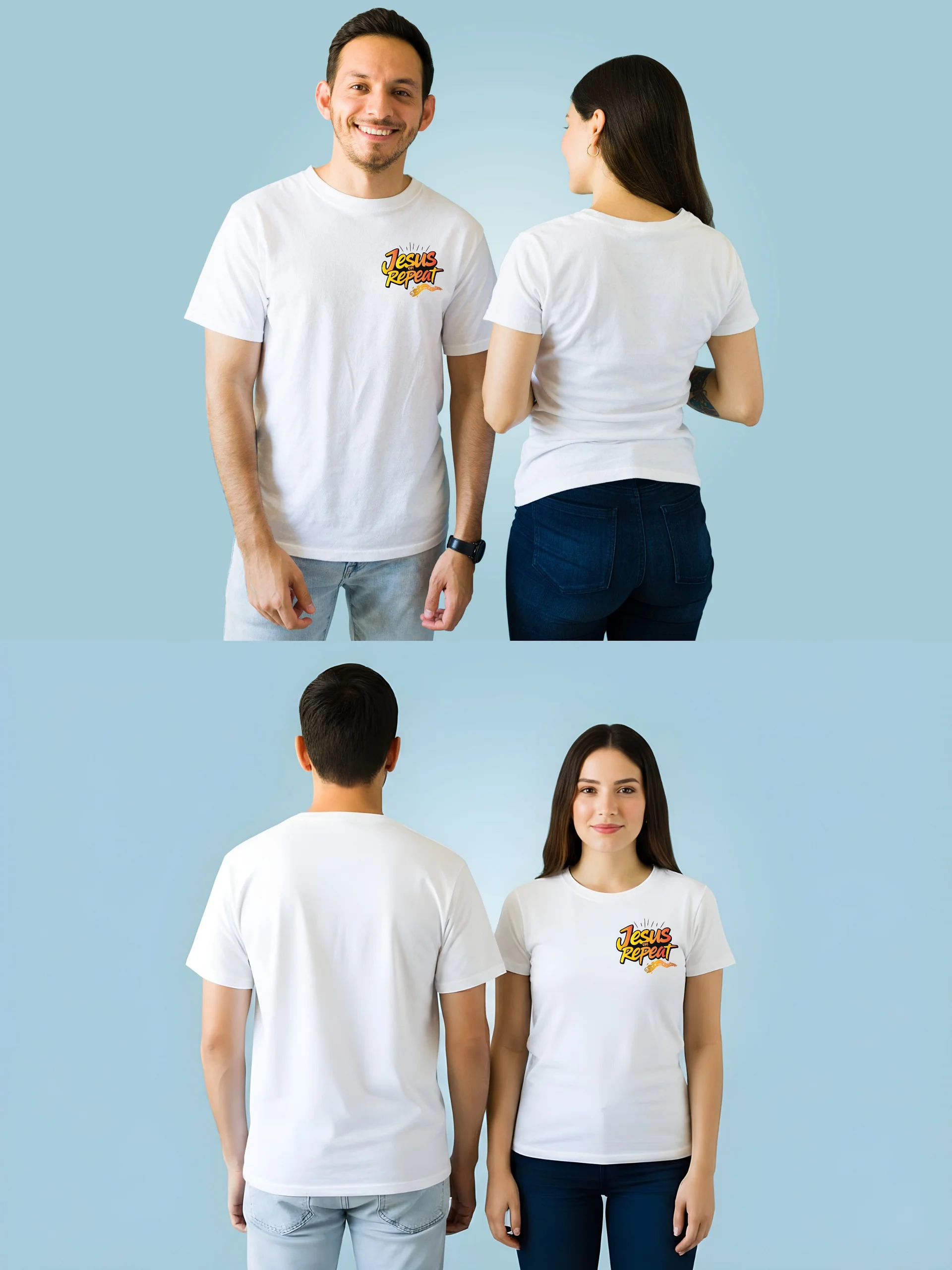 Jesus on Repeat Unisex T-shirt product image (3)
