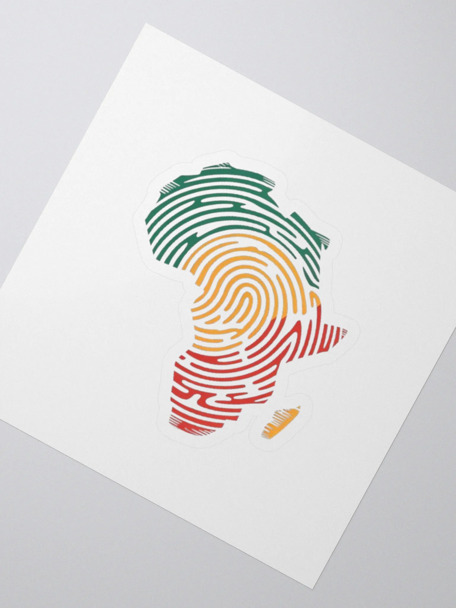 Africa Map African DNA Fingerprint Pan Africa Traore Sticker product image (2)