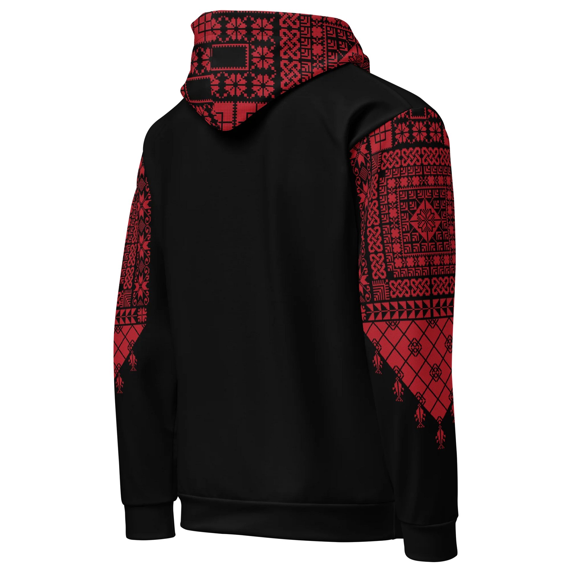 Red Tatreez Hoodie Unisex product image (5)