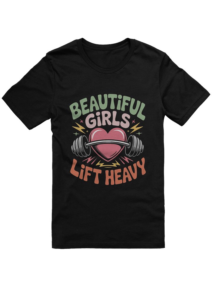 Beautiful Girls Lift Heavy - Retro Groovy Fitness Design product image (1)