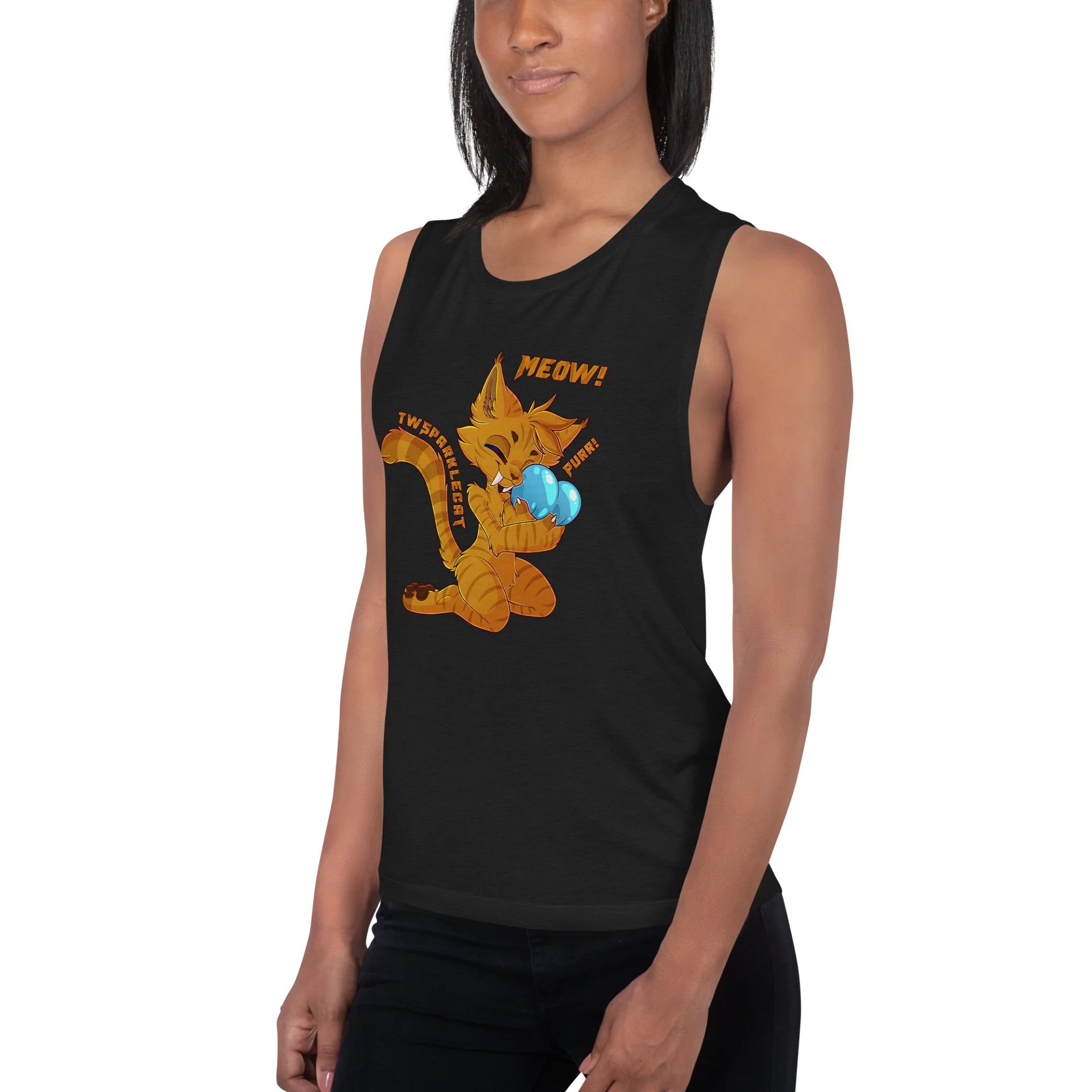 Meow Magic Flowy Tank product image (6)