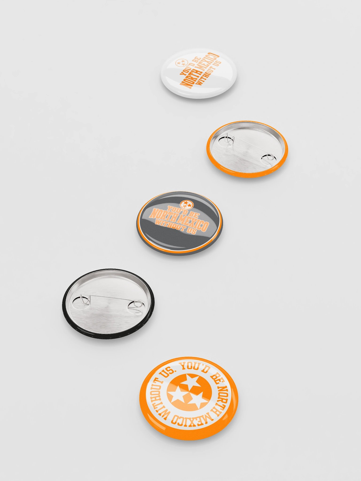 North Mexico Pin Buttons — Set of 5 product image (7)