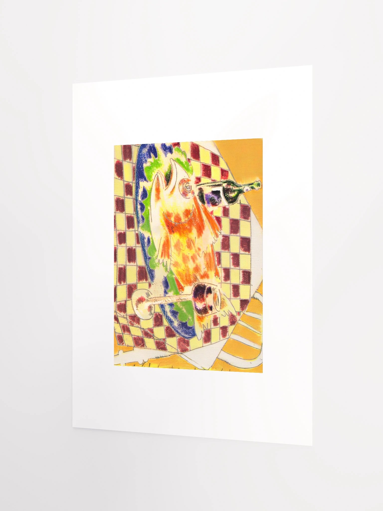 Feast with Checkered Cloth print (undated) product image (3)